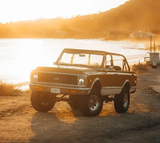 Chevy Blazer with Santa Monica Sunset